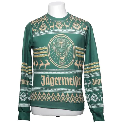 Jultröja (Grön, Beige) från Jägermeister Elastan, Polyester