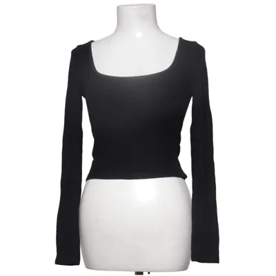 Crop top (Black) from Outfitbook Polyamide, Polybutylene, Viscose