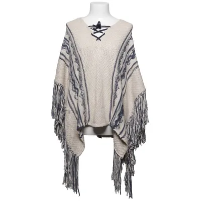 Poncho (Beige, Blue) from DeVal Woman
