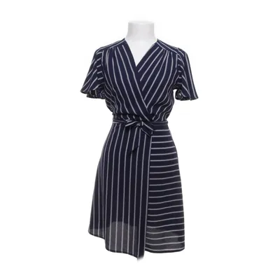 Omlottklänning (Blå, Vit) från Monteau Elastan, Polyester