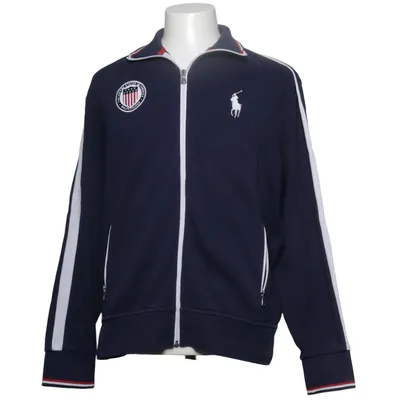 Træningsjakke (Blå, Hvid, Rød) fra Polo Ralph Lauren Bomuld, Polyester