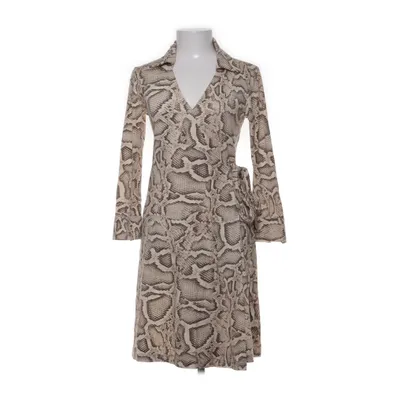 Wrap dress (Beige, Brown, White) from Vera Velour Elastane, Viscose