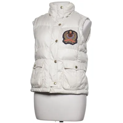 Down vest (Beige) from Polo Jeans Company Ralph Lauren Acrylic, Down, Feather, Polyester