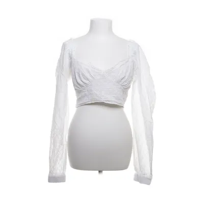 Crop top (Wit) van NA-KD Elastaan, Polyester