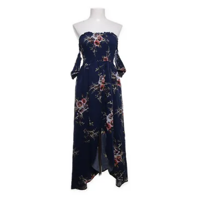 Jurk (Blauw, Meerkleurig) van Shein Curve Katoen, Polyester