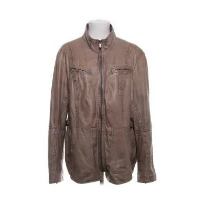 Leather jacket (Beige) from Jilani Collection