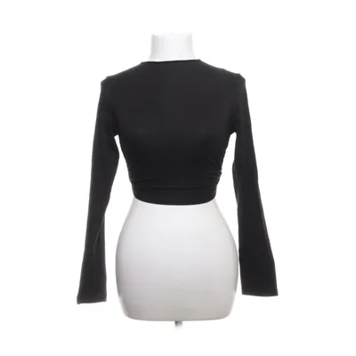 Crop top (Zwart) Katoen, Polyester