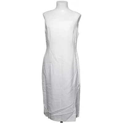Robe (Blanc) de Canda Lin, Polyester, Viscose