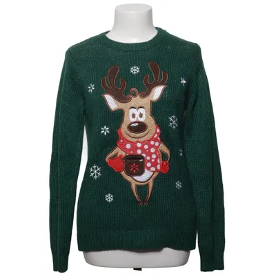 Julesweater (Grøn, Flerfarvet) fra House Collection Akryl