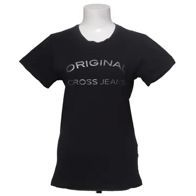 T-shirt (Schwarz) von Cross Jeans Baumwolle, Elasthan