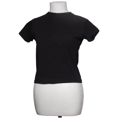 T-shirt (Zwart) van Boohoo Plus Katoen, Elastaan