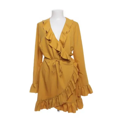 Omlottklänning (Gul) från Moes Elastan, Polyester