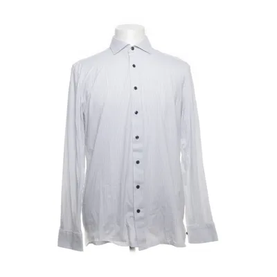 Shirt (Wit, Meerkleurig) van Olymp Katoen, Elastaan