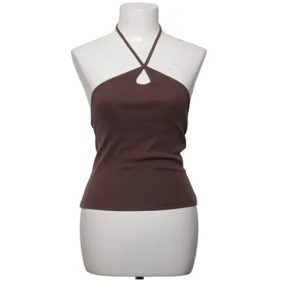 Halterneck top (Brun) fra Bik Bok Bomuld, Elastan