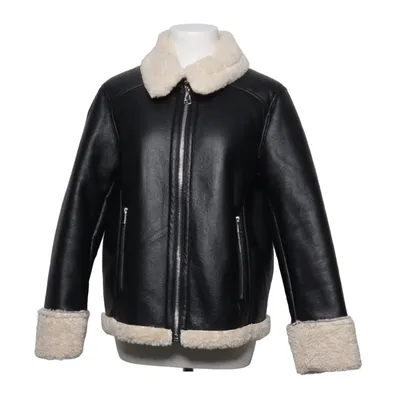 Shearling Jacke (Schwarz, Beige) von s.Oliver Kunstpelz, Polyester
