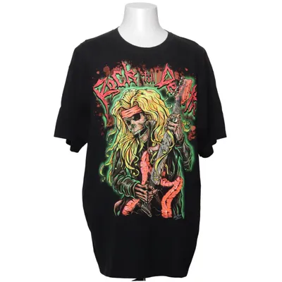 T-shirt (Noir, Multicolore) de Rock Chang Coton
