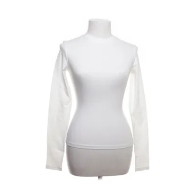 Langærmet t-shirt (Hvid) fra Adanola Bomuld, Elastan