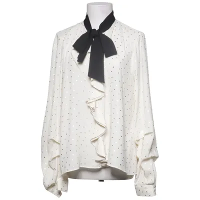 Pussy bow blouse (White, Gold, Black) from Zara Basic