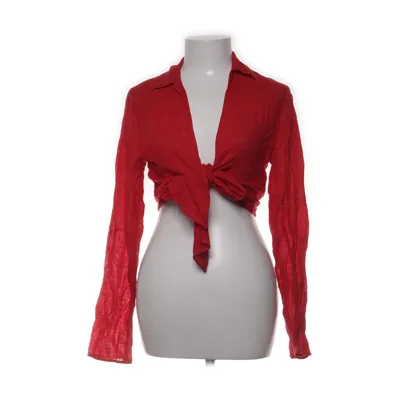 Wikkelblouse (Rood) van Pull & Bear Katoen, Linnen, Viscose