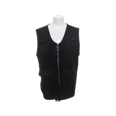 Vest (Black) from ASOS Cotton, Polyester