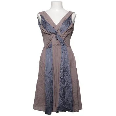 Dress (Beige, Blue) from Braez Cotton, Silk