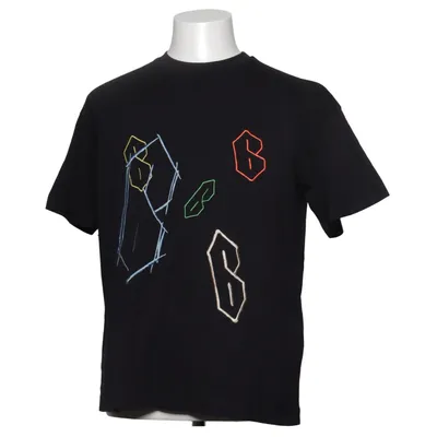 T-shirt (Black, Multicolored) from 6PM Cotton