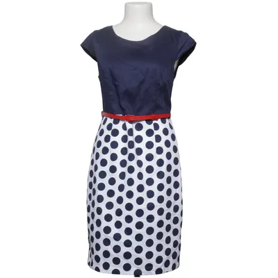 Robe (Bleu, Blanc) de S.T.I Coton, Élasthane, Polyester