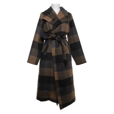 Coat (Brown, Black, Gray) from Indiska Wool, Recycled polyester