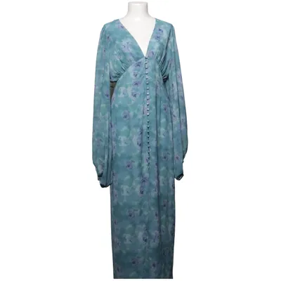 Maxikjole (Blå, Lilla, Flerfarvet) fra Adoore Elastan, Polyester