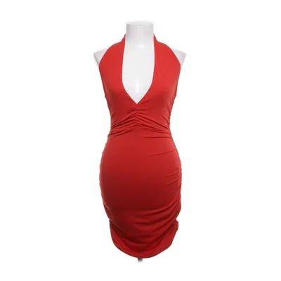 Halterneckklänning (Röd) från Shein Elastan, Polyester