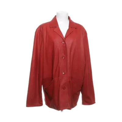 Leren blazer (Rood) van Julia S.Roma Polyester, Leer