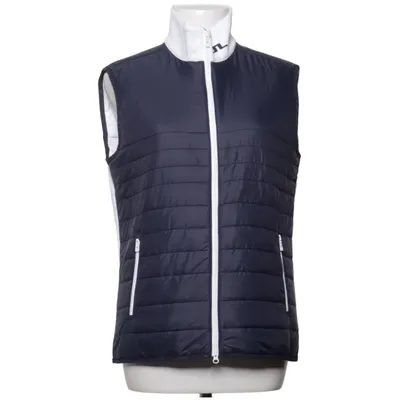 Outdoor vest (Blauw, Wit) van J.Lindeberg Elastaan, Polyester