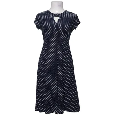 Klänning (Blå, Vit) från Lindy Bop Elastan, Polyester