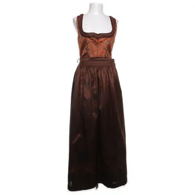 Dirndl (Orange, Black, Multicolored) from Edel Heiss Polyester, Silk