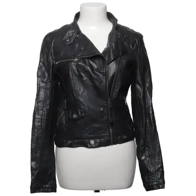 Bikerjacka (Svart) från Softy Outerwear Collection Polyester, Polyuretan, Viskos
