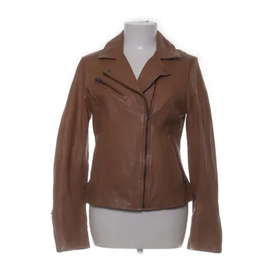 Biker jacket (Brown) from Punchball Cotton, Leather, Polyester