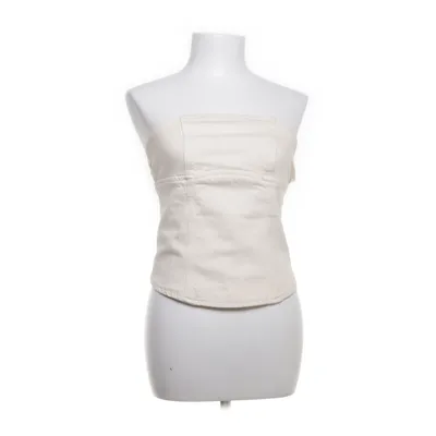 Top tube (Beige) de Zara Coton, Élasthane