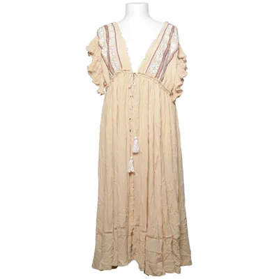 Robe longue (Beige) de Free People Coton, Viscose