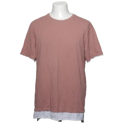 T-shirt (Pink, White) from Pacsun Cotton, Polyester, Viscose