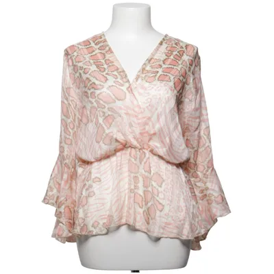 Omlottblus (Rosa, Vit, Brun) från Trois Ka Polyester