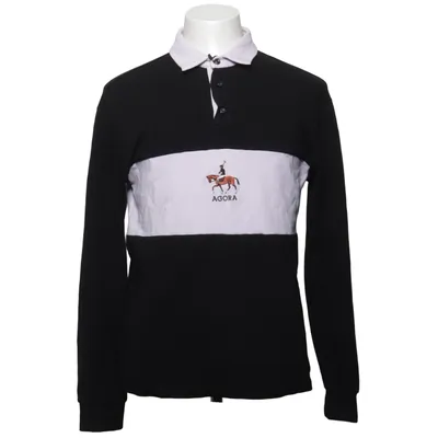 Rugby shirt (Black, White) from Agora Cotton