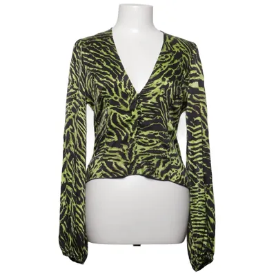 Blouse (Groen, Zwart) van Ganni Elastaan, Zijde