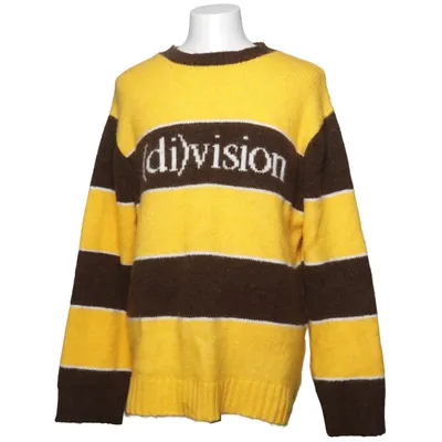 Pull-over (STRIPED LOGO KNIT SWEATER) de Division Acrylique, Laine d'alpaga, Élasthane