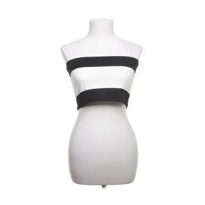 Crop top (Zwart, Wit) van Stieglitz Polyester, Viscose, Elastaan