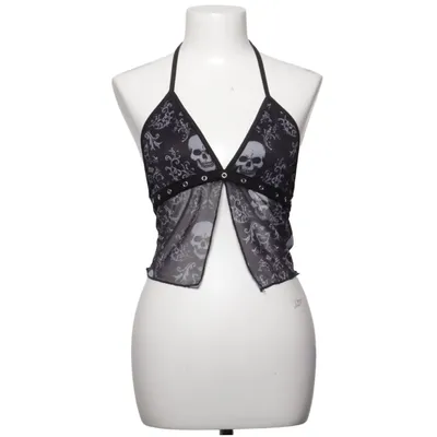 Haltertop (Zwart, Grijs) van Romwe Polyester
