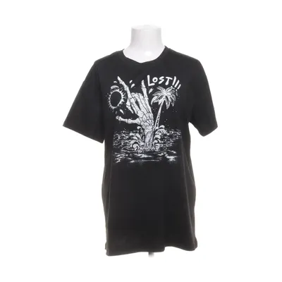 T-shirt (Zwart) van Romwe Elastaan, Polyester