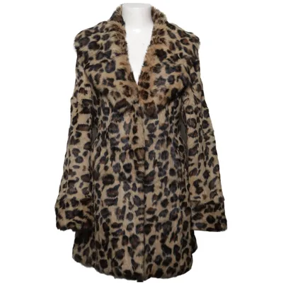 Vinterkappa (Beige, Brun, Svart) från Dna Polyester, Kaninpäls