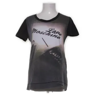 T-shirt (Svart, Flerfärgad) från Love Moschino Bomull, Elastan