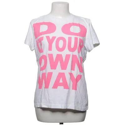 T-shirt (Vit, Rosa) från IDPDT Bomull, Viskos