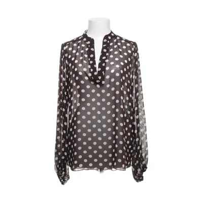 Blus (Brun, Vit) från Stockholms Klänningsfabrik Polyester